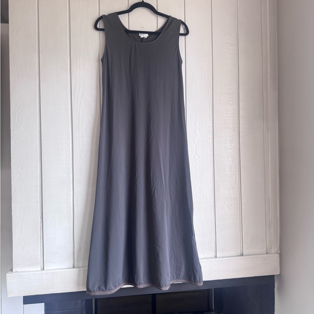 Crea Concept Gray Midi Slip Dress